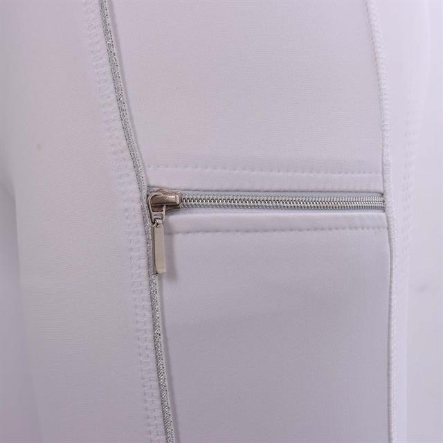 Reitleggings EJCompetition Kinder Vollbesatz Silikon Epplejeck Weiß