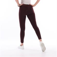 Reitleggings EJPhebe Kids Vollbesatz Silikon Epplejeck Dunkelrot