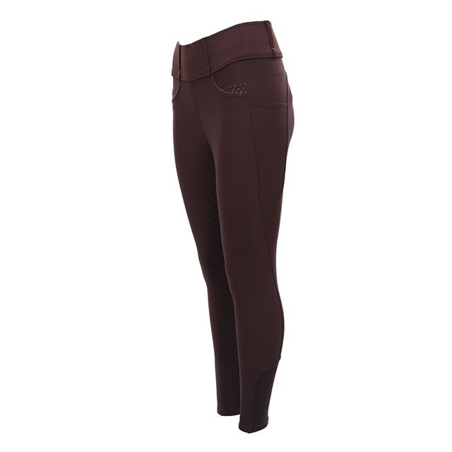 Reitleggings ERMaxima Vollbesatz Silikon Easy Rider Braun