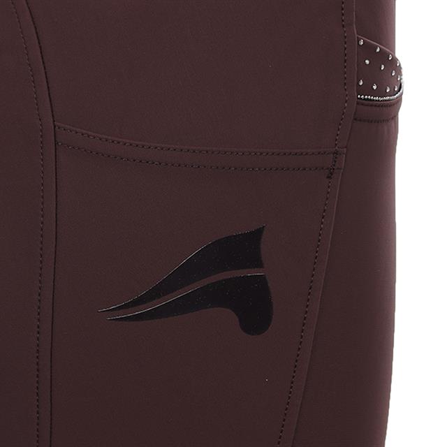Reitleggings ERMaxima Vollbesatz Silikon Easy Rider Braun