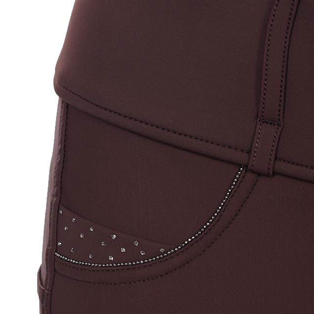 Reitleggings ERMaxima Vollbesatz Silikon Easy Rider Braun