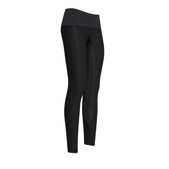 Reitleggings Flying Famous Beinbesatz Silikon euro-star Schwarz