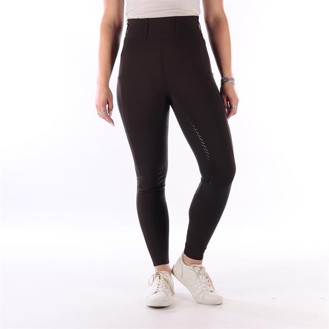 Reitleggings HVPluci Vollbesatz Silikon HV POLO Dunkelbraun