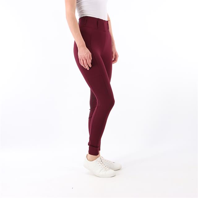 Reitleggings HVPluci Vollbesatz Silikon HV POLO Dunkelrot