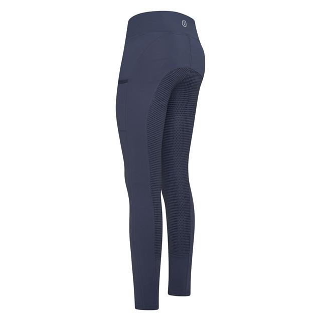 Reitleggings IRHShiny Uni Vollbesatz Silikon Imperial Riding Dunkelblau