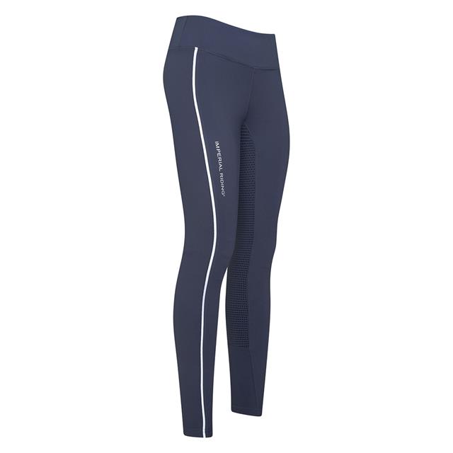 Reitleggings IRHShiny Uni Vollbesatz Silikon Imperial Riding Dunkelblau