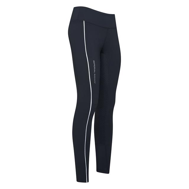 Reitleggings IRHShiny Uni Vollbesatz Silikon Imperial Riding Schwarz
