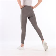Reitleggings Kids Vollbesatz Silikon Covalliero Grau