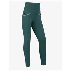 Reitleggings Kids Vollbesatz Silikon LeMieux Dunkelgrün