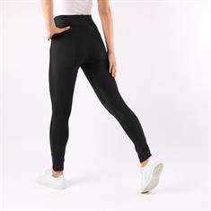 Reitleggings Linnea Kniebesatz Silikon Montar Schwarz