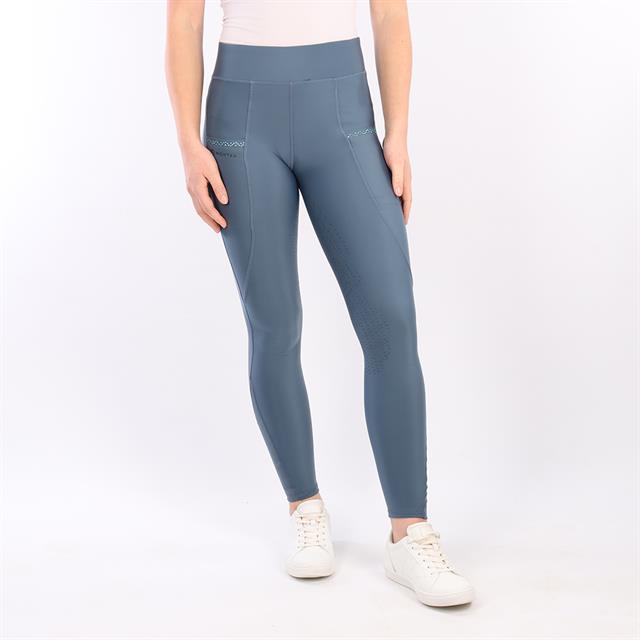 Reitleggings Linnea Vollbesatz Silikon Montar Blau