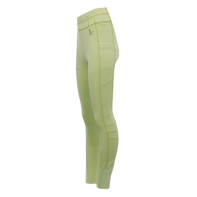 Reitleggings LVUrban Plain Vollbesatz Silikon La Valencio Hellgrün