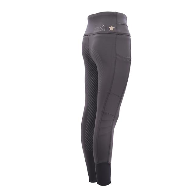 Reitleggings LVValerie Kids Vollbesatz Silikon La Valencio Dunkelgrau