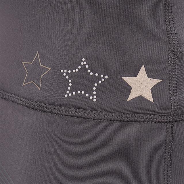 Reitleggings LVValerie Kids Vollbesatz Silikon La Valencio Dunkelgrau