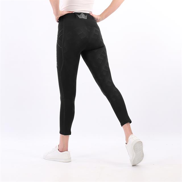 Reitleggings Momentum Kids Vollbesatz Silikon Horka Schwarz