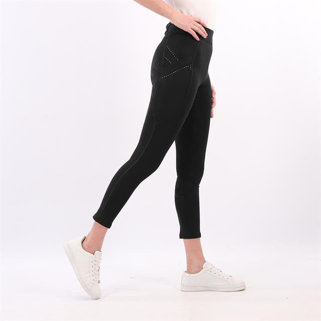 Reitleggings Momentum Kids Vollbesatz Silikon Horka Schwarz