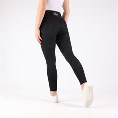 Reitleggings Momentum Vollbesatz Silikon Horka Schwarz