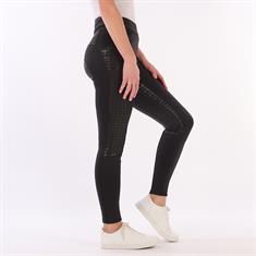 Reitleggings Printed Shiny Vollbesatz Silikon NBrands X Epplejeck Schwarz-Grün
