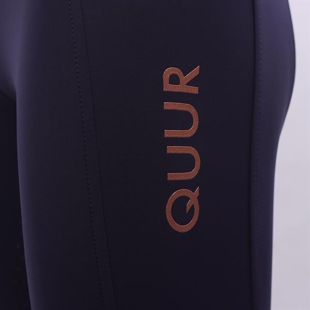 Reitleggings Qgenc 2.0 Vollbesatz Silikon QUUR Blau