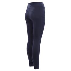 Reitleggings Qgenc 2.0 Vollbesatz Silikon QUUR Dunkelblau