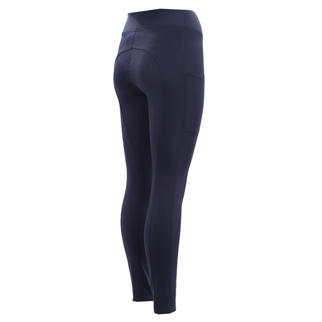 Reitleggings Qgenc 2.0 Vollbesatz Silikon QUUR Dunkelblau