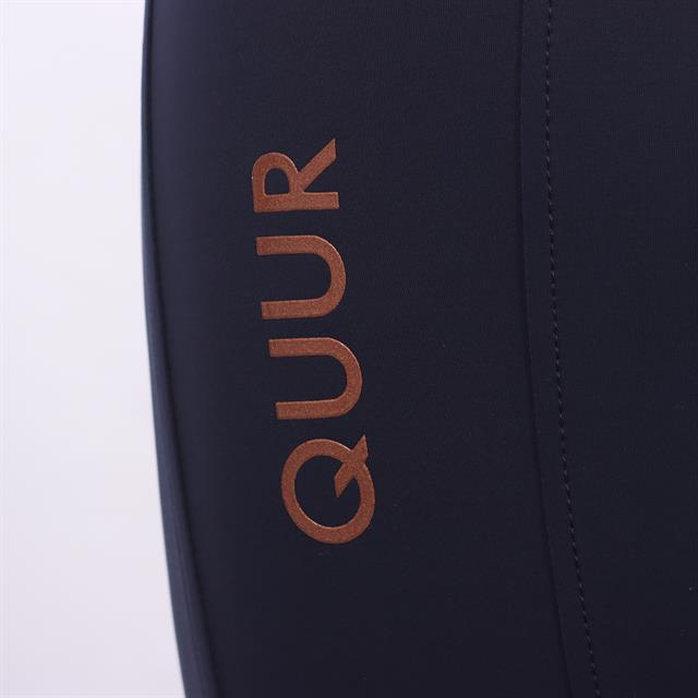 Reitleggings Qgenc 2.0 Vollbesatz Silikon QUUR Dunkelblau