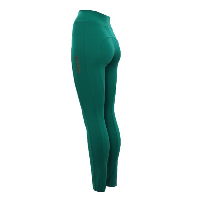 Reitleggings Qgenc 2.0 Vollbesatz Silikon QUUR Grün