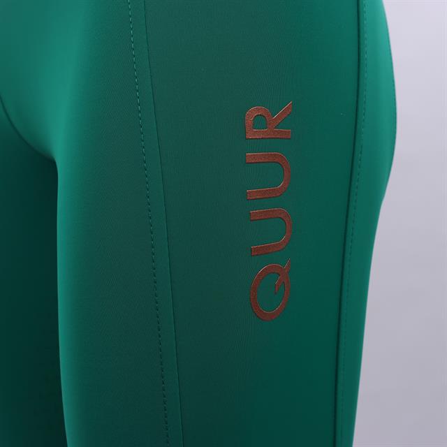Reitleggings Qgenc 2.0 Vollbesatz Silikon QUUR Grün