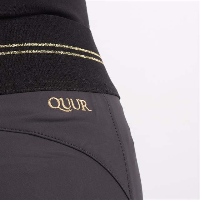 Reitleggings Qnila Vollbesatz Silikon Quur Dunkelblau-Gold