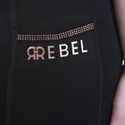 Reitleggings Rosegold Crystal Vollbesatz Silikon Rebel By Montar Schwarz