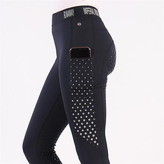 Reitleggings Runaway Vollbesatz Silikon Imperial Riding Dunkelblau