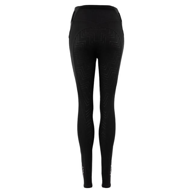 Reitleggings Trendy Vollbesatz Silikon Anky Schwarz