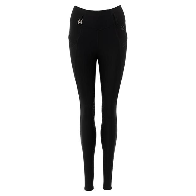 Reitleggings Trendy Vollbesatz Silikon Anky Schwarz