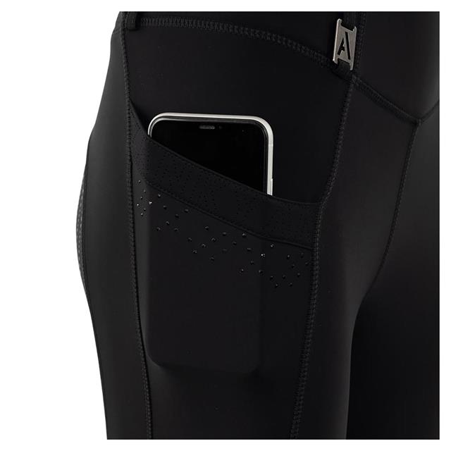 Reitleggings Trendy Vollbesatz Silikon Anky Schwarz