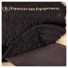 Sattelpad Lammfell Aussparung Wirbelsäule + 4 Kissen BR Schwarz-Beige