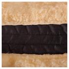 Sattelpad Lammfell Aussparung Wirbelsäule BR Schwarz-Beige