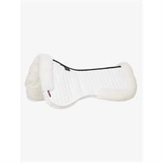 Sattelpad Merino+ Dressur LeMieux Weiß-Weiß