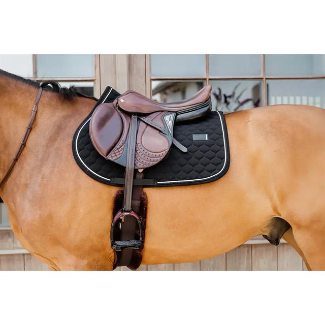 Sattelpad Onion Quilt Rubber Logo Jumping Kentucky Schwarz