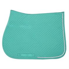 QHP Schabracke Chique quadratische Steppung Satinstreifen mit Strass Pony WB 