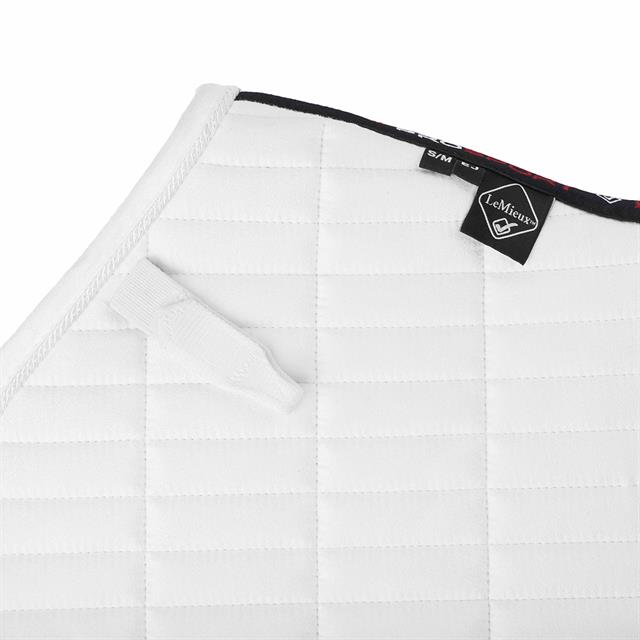 Schabracke Eurojump Suede Square LeMieux Weiß