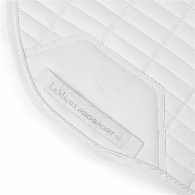 Schabracke Eurojump Suede Square LeMieux Weiß