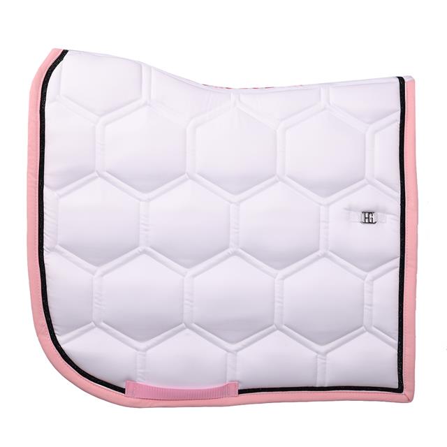 Schabracke HGBrean Dressur HORSEGEAR Weiß-Dunkelpink