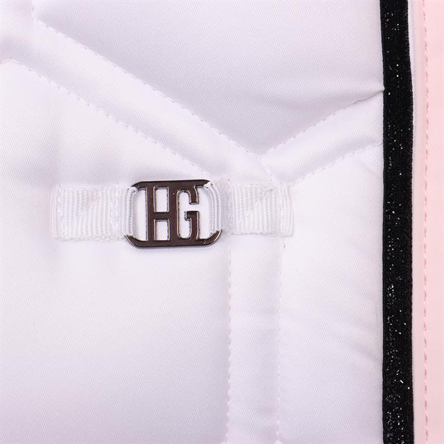 Schabracke HGBrean Dressur HORSEGEAR Weiß-Pink