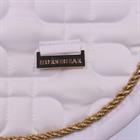 Schabracke HGSedgehill Dressur HORSEGEAR Weiß-Gold
