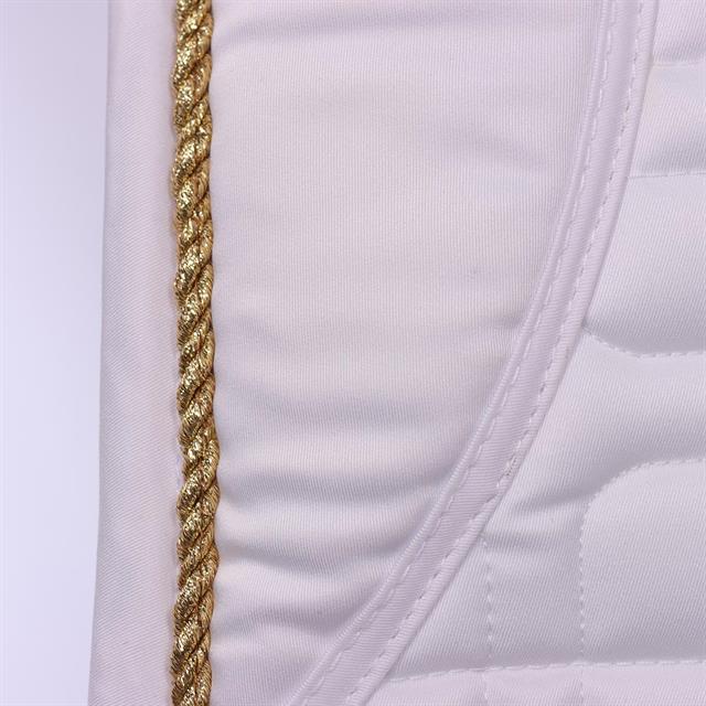 Schabracke HGSedgehill Dressur HORSEGEAR Weiß-Gold