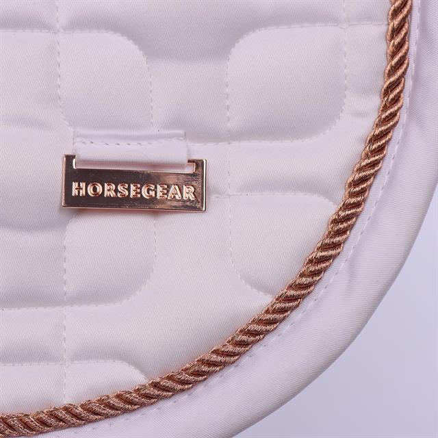 Schabracke HGSedgehill Dressur HORSEGEAR Weiß-Pink