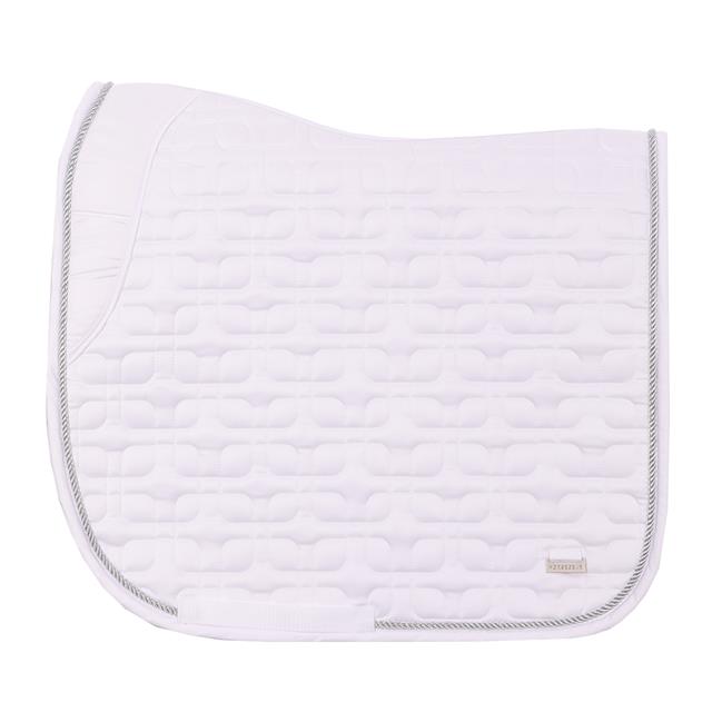 Schabracke HGSedgehill Dressur HORSEGEAR Weiß-Silber