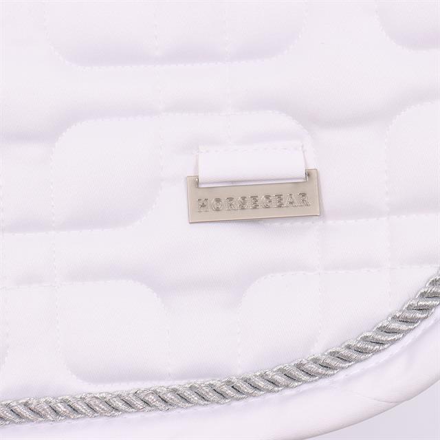 Schabracke HGSedgehill Dressur HORSEGEAR Weiß-Silber