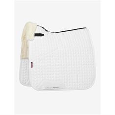Schabracke Merino+ Half Lined Dressur LeMieux Weiß-Beige