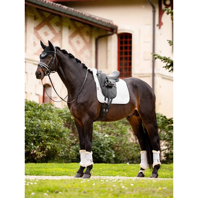Schabracke Merino+ Half Lined Dressur LeMieux Weiß-Weiß